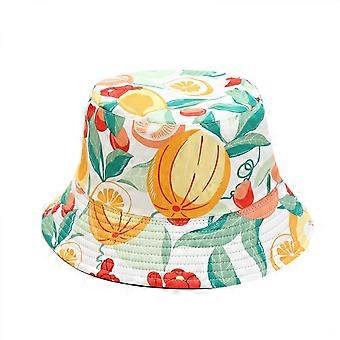 Cute Bucket Hat Beach Fisherman Hats for Women, Reversible Double-Side-Wear Unisex (HATD030)