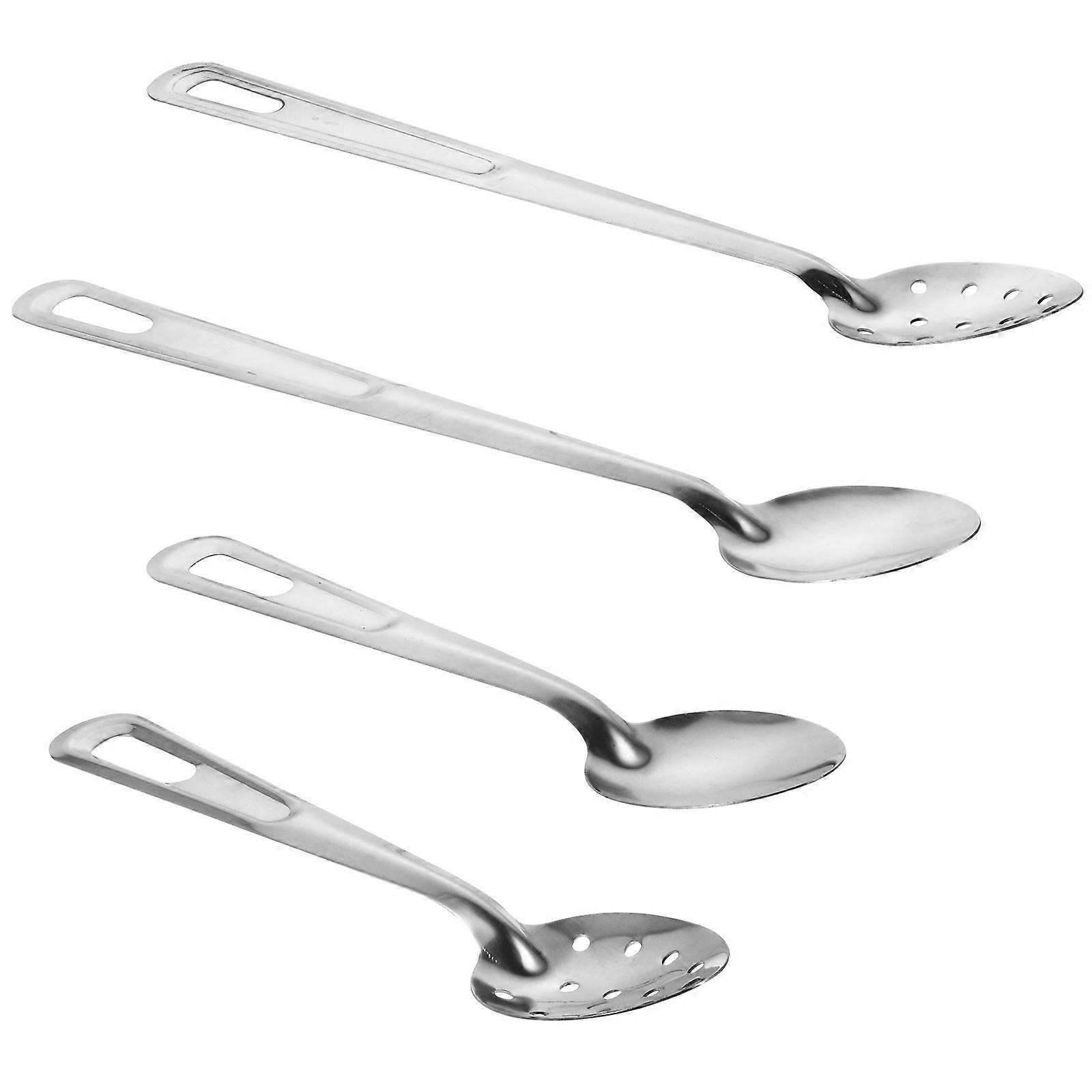 Silver Stainless Steel Spoon Set for Kitchen Use Including 1Set Colanders