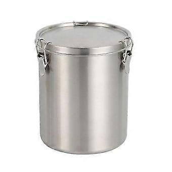 Airtight 520ml Stainless Steel Grain Container with Leak-Proof Lid for Pet Food Storage