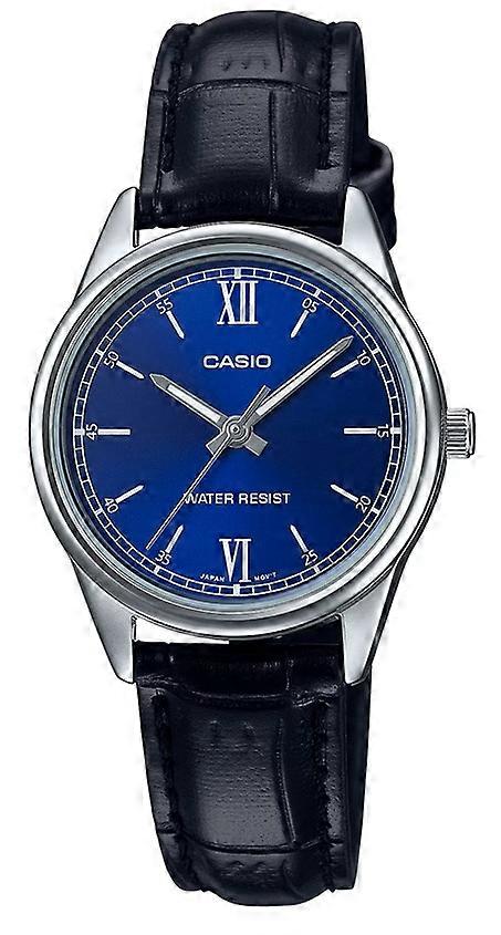 CASIO COLLECTION ONLY TIME LADY, LEATHER - BLUE