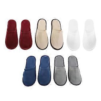 5 Paar Hotelgasten Schoenen Lichtgewicht Pantoffels Multi-color Indoor Slippers (Willekeurige Kleur)