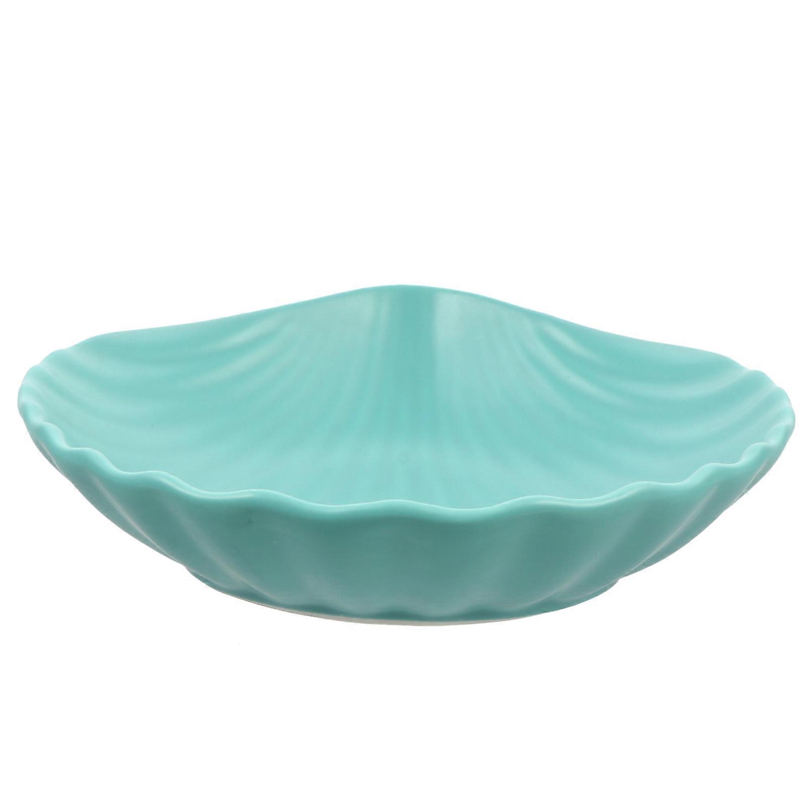 Ceramic Shell Shaped Dessert Plate for Serving 1 Multi-Functional Kitchen Salad Plate