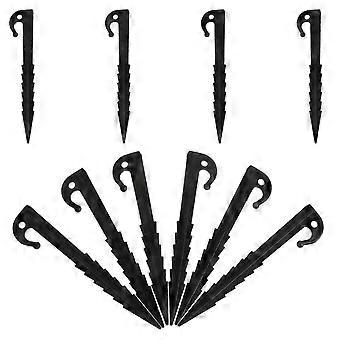Windproof Tent Pegs Lightweight Heavy Duty Tent Stakes for Camping Beach, 14.5x2.7x1.4 cm, 10 Pack