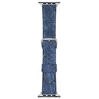 Pulseiras de relógio para Apple Watch Series 10 Ultra 9 8 7 SE 6 5 4 3 2 1 46mm 49mm 45mm 44mm 42mm Pulseira de couro com fivela de aço