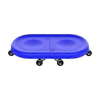 6 Wheeled Abdominal Roller Disc Fitness Roller Sliding Disc 360 Degree Rotation