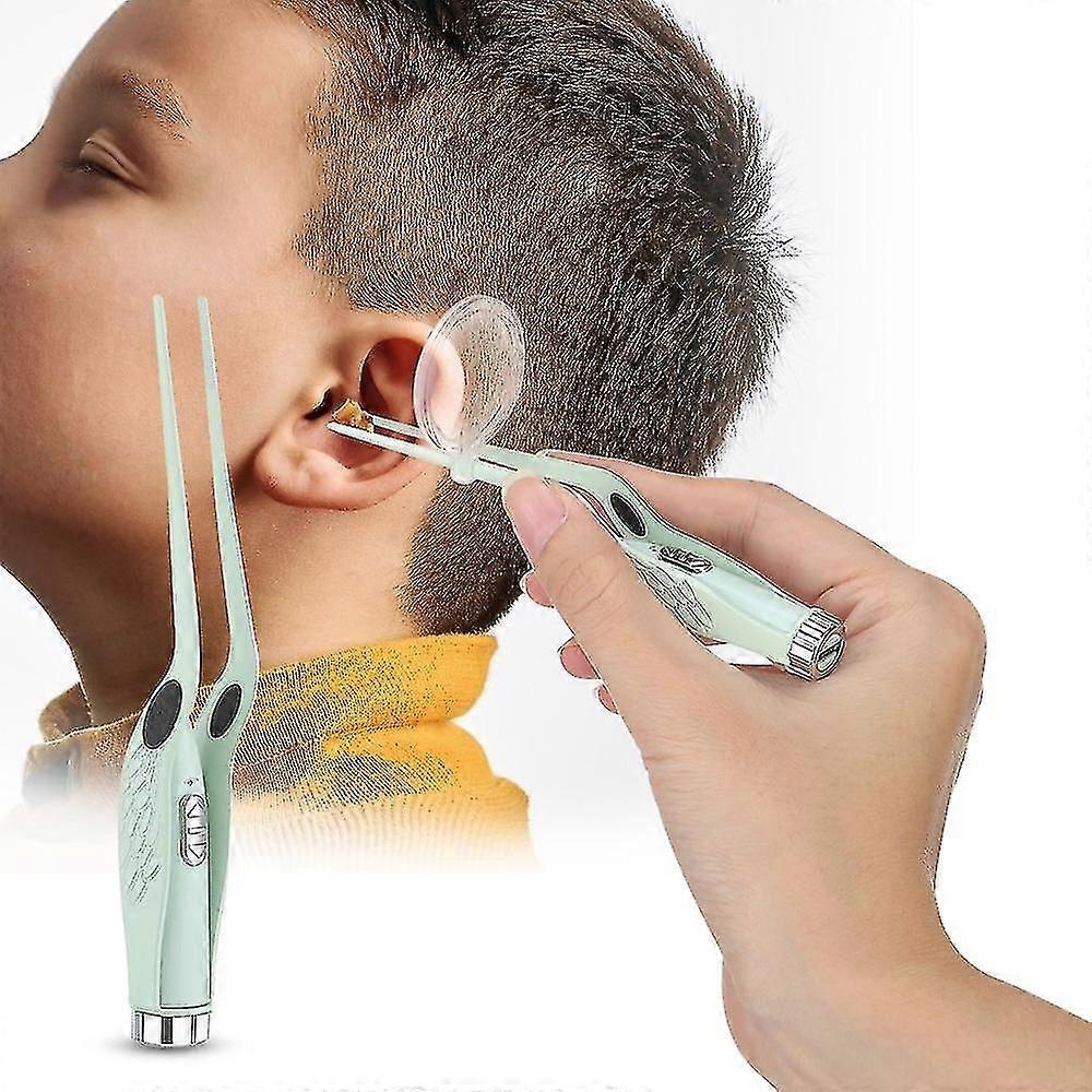 Led Luminous Tweezers Ear Clip Cleaner Kit