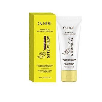 Detergente viso delicato, detergente idratante all'astragalo per una pelle radiosa, uso quotidiano, 100 g