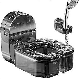 Punch-Free Wall Mounted Hair Dryer Holder, Suction Cup Rack Wall-Monteud