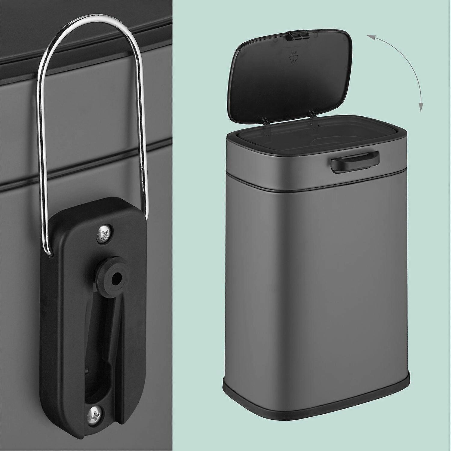 Hanging Kitchen Waste Bin, 5L, Wall-Mountable