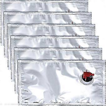 6 Pieces Wine Purse Refill Bags Refill Reusable Refillable Wine Replacement Storage Pouch With Spout For