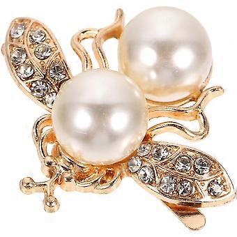 Shoe Clip Fashionable Beautiful Rhinestones Pearl Bee Shoe Decor compatible with High Heel