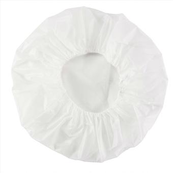 1Pcs Household Waterproof Shower Cap, Swimming Cap, Hotel Elastic Shower Cap Hair Set (White)