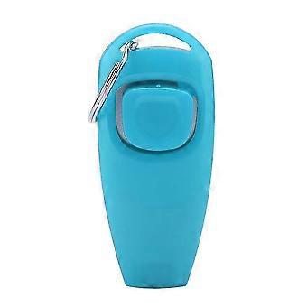 Sifflet à clic pour chiot, dressage de chiens, obéissance, dressage de chats, porte-clés (bleu clair)