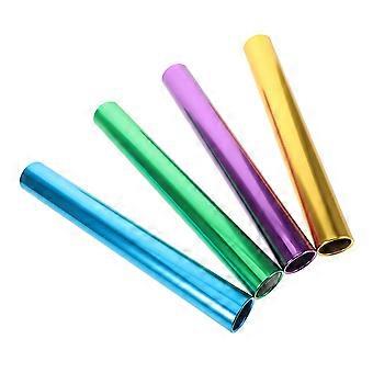 Aluminum Relay Race Sticks for Running Use 4Pcs Lightweight Track Baton Set