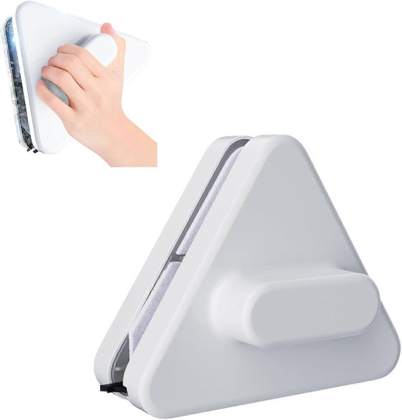 Double-sided magnetic window cleaner, double-sided window squeegee, ma