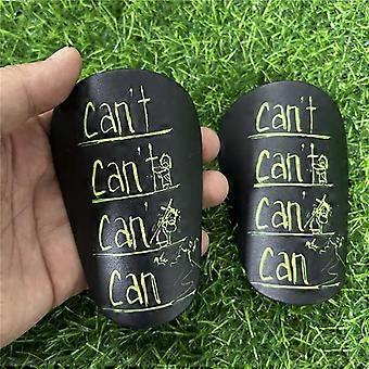 1 paar mini voetbal scheenbeschermers, slijtvast, schokabsorberend, lichtgewicht, draagbaar, geschikt voor voetbaltraining.