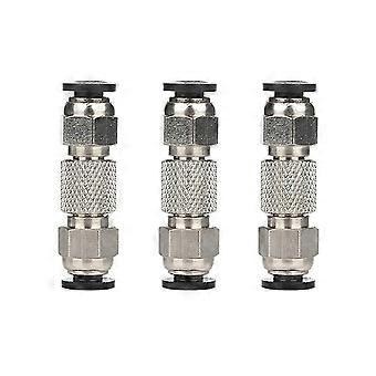 Conjunto de 3 peças para extrusora de filamento de 1,75 mm com tubo de PTFE e conector pneumático reto para impressora 3D Bambu Lab X1C P1P P1S.