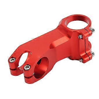 Mountainbike Stem Hög hårdhet 25 grader Aluminiumlegering Cutout Design Röd Cykelstam för DIY Modifiering Uppgradera Cykel 90mm