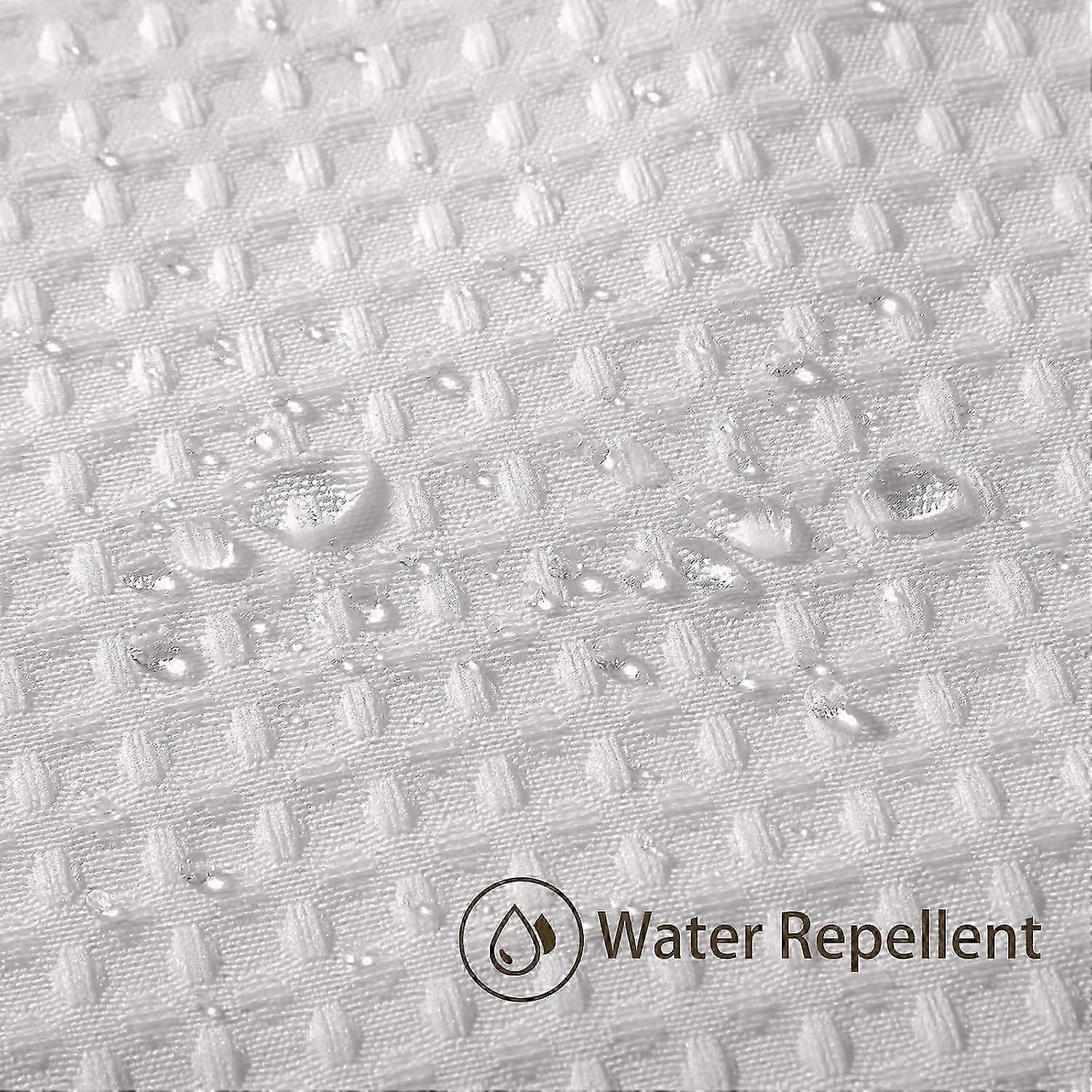 1pc Waffle Pattern Shower Curtain,Waterproof Anti-Mold,Polyester