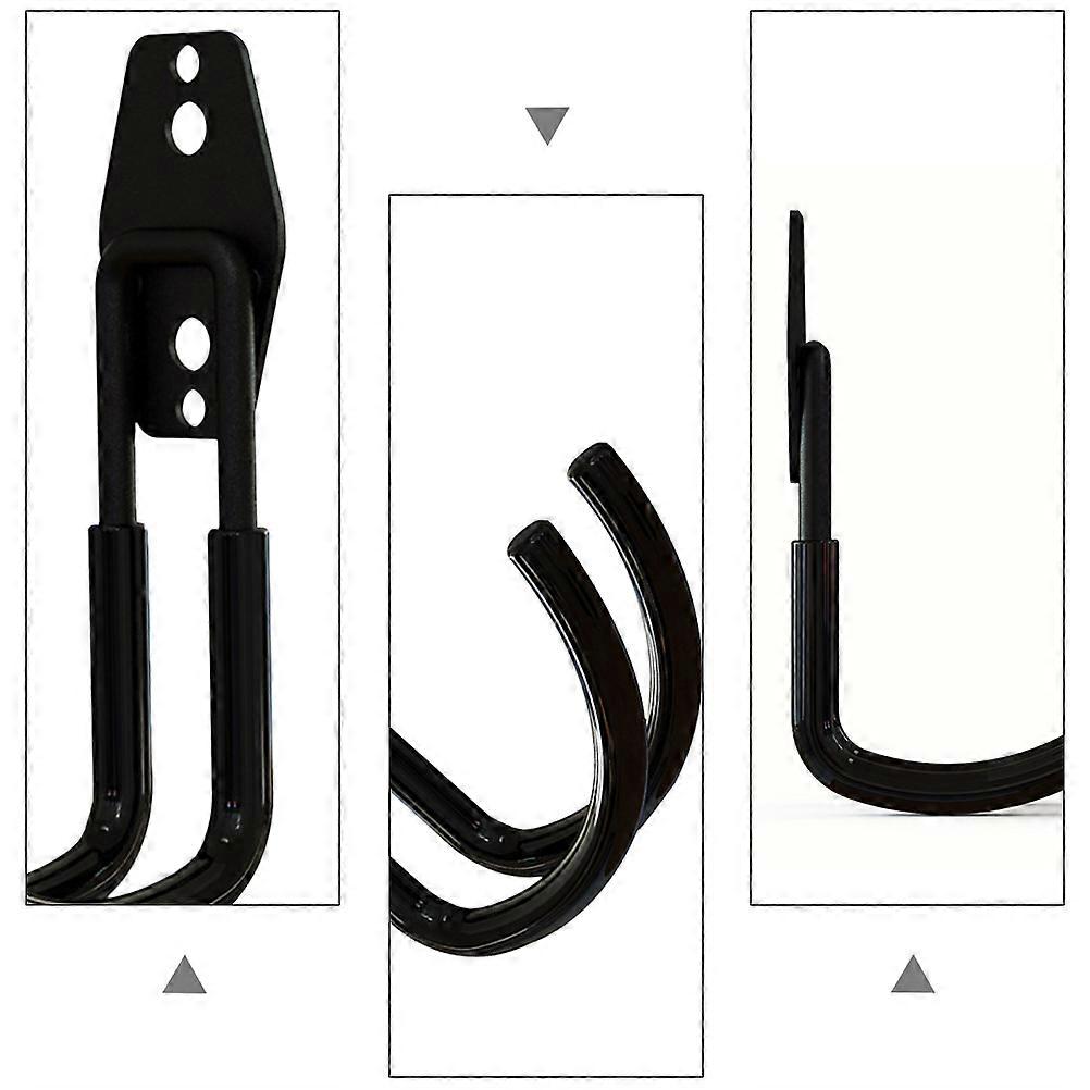 Metal Hook Tool Hook for Hanging 3Pcs Black Wall Organizer Multi-Function