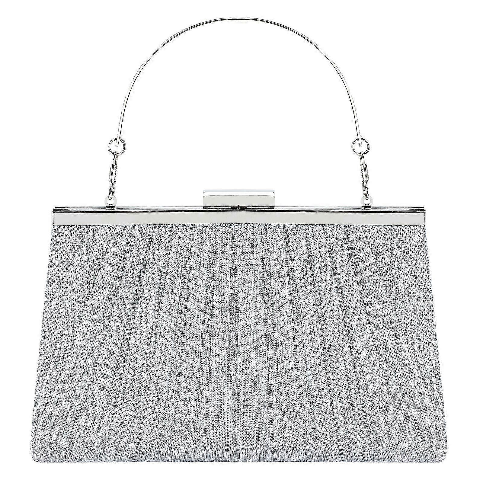 Silver Chain Crossbody Dinner Bag