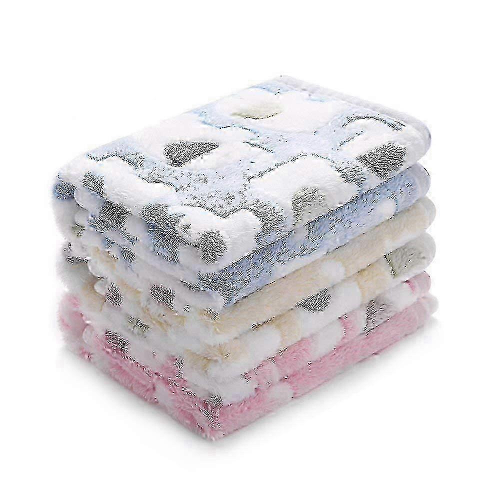 Soft Fluffy Elephant Print Pet Blanket