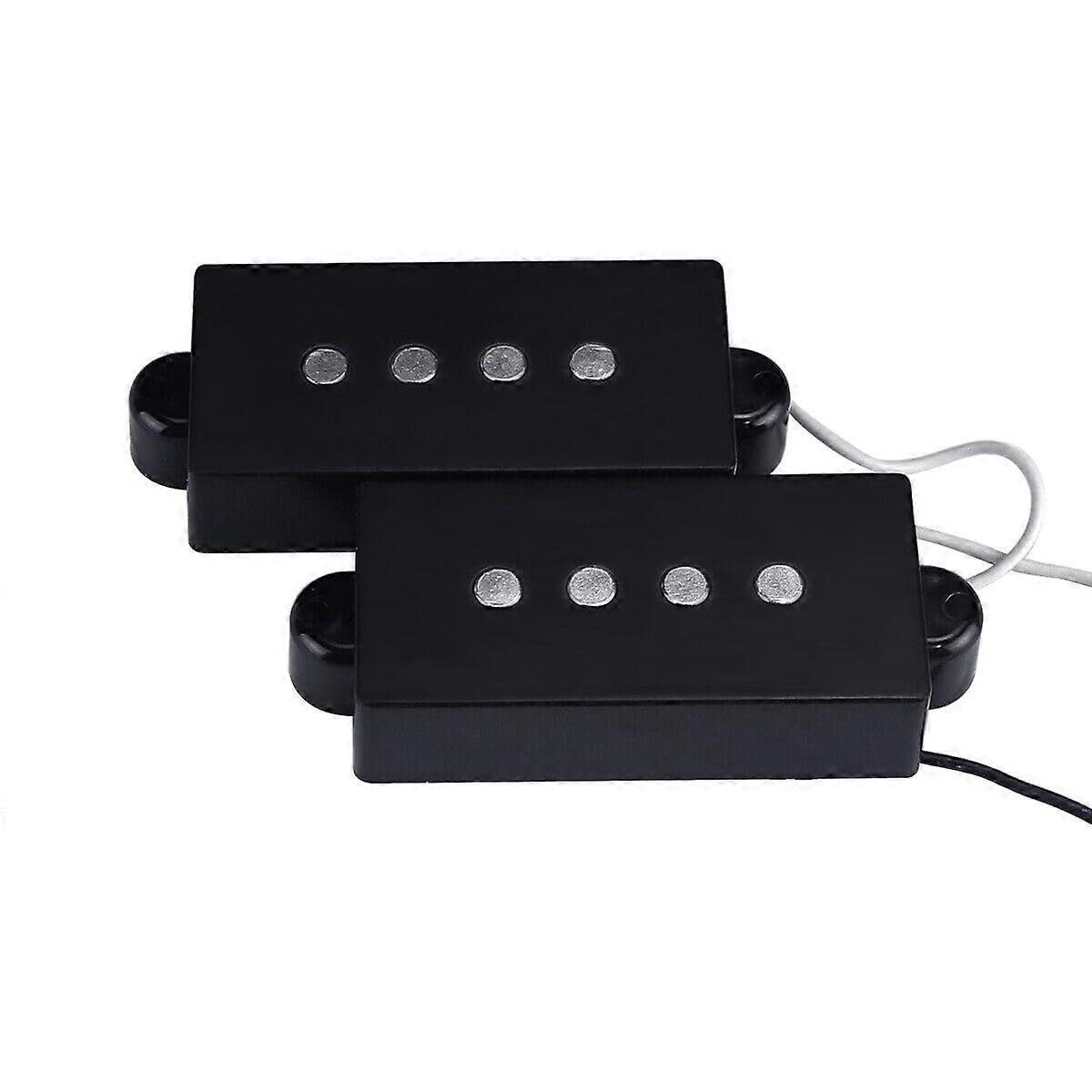 Open Type Neck Pickup for Precision Bass 4 String Single Coil Warm Tone Direct Replacement