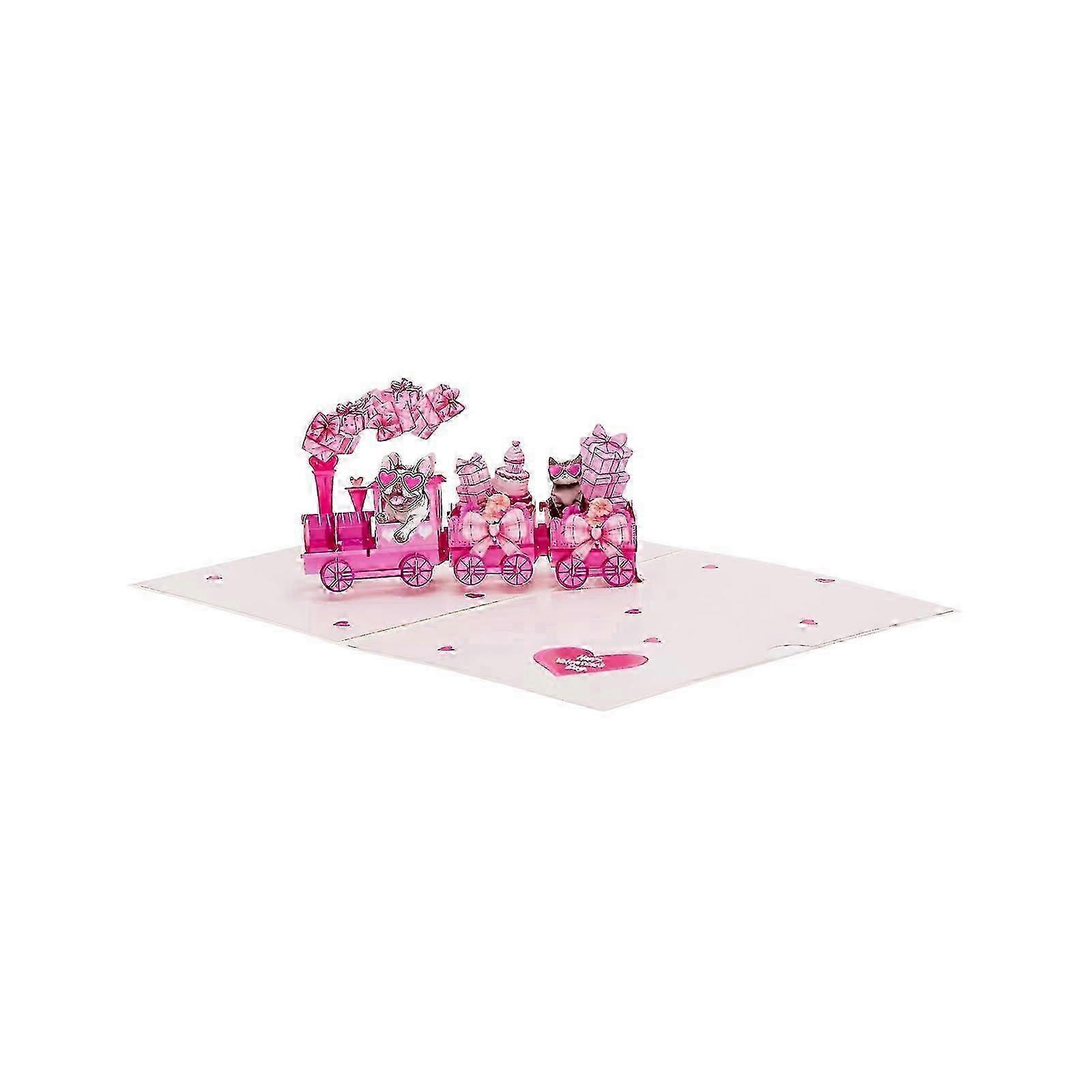 Smooth-Unfolding 3D Greeting Card