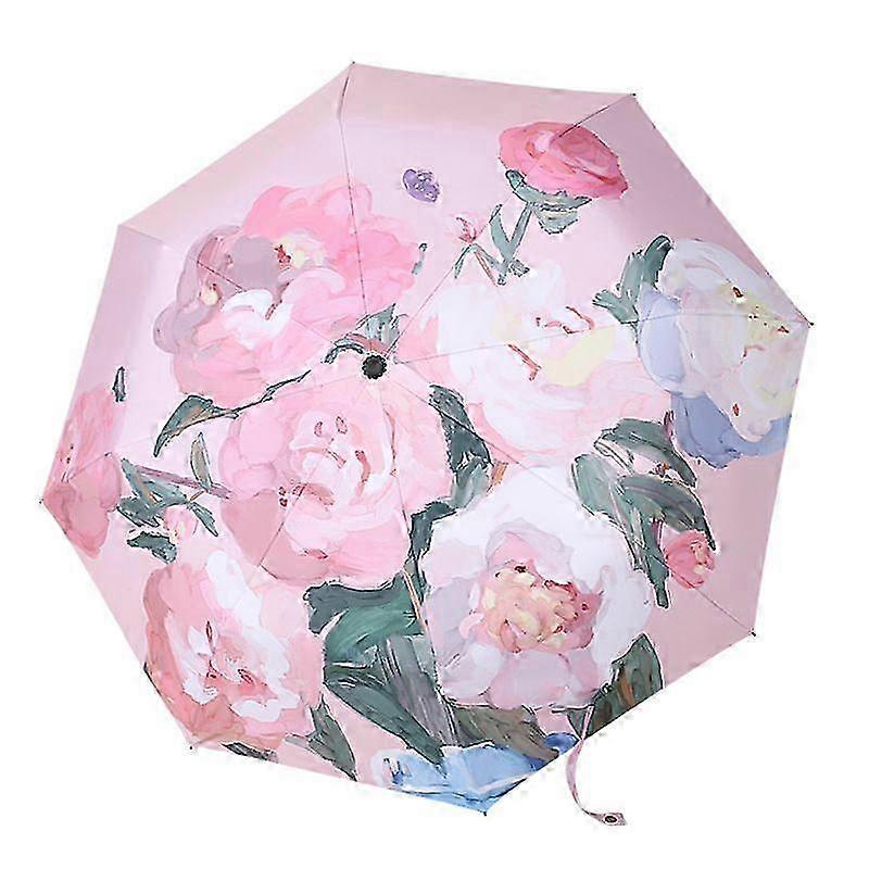 Automatic Floral Umbrella UPF30+ 98cm