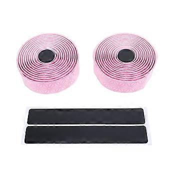 2pcs bandes de guidon de vélo de route ruban de guidon de vélo Enveloppe de poignée de cyclisme pour une conduite confortable anti-dérapant amortisseur de transpiration roseYMQX)