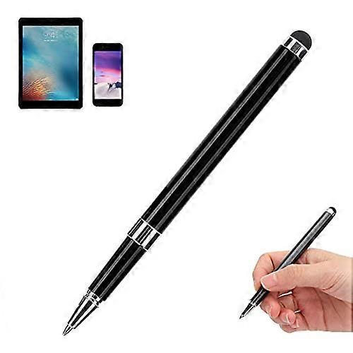 Stylus Pen for iPhone and iPad, Dual Function Touchscreen Pen with Rechargeable Performance, Black