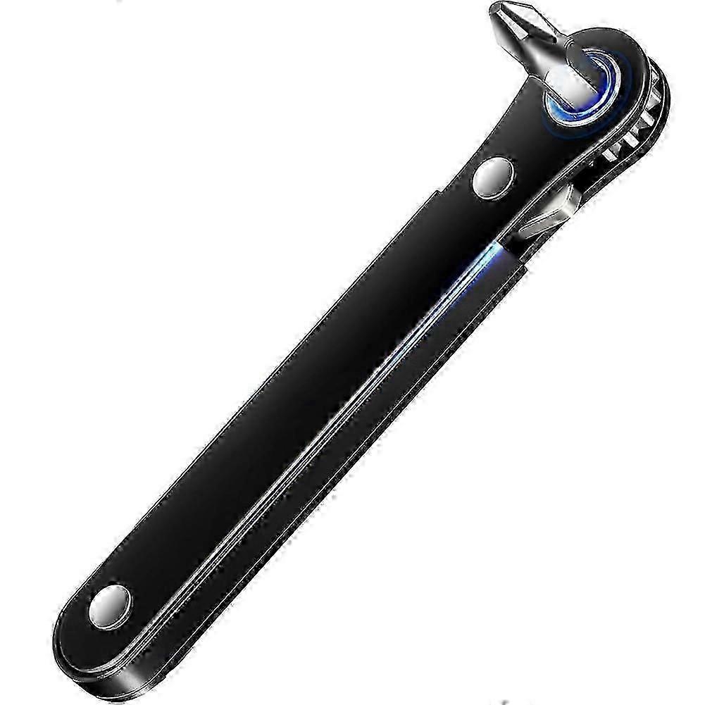 Gift idea compatible with men and women: Angled screwdriver (90) with multiple teeth. Bidirectional. Mini attachment.