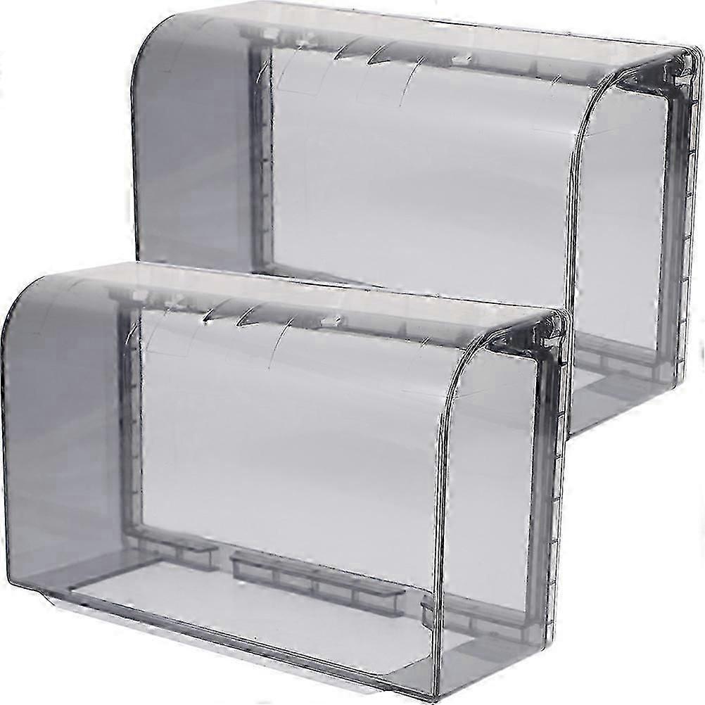 2 robust, self-adhesive socket covers compatible with wall switches and socket boxes