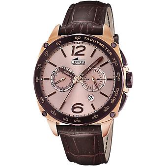Lotus smart casual Quartz Analog Man Watch with Synthetic Leather Bracelet 18217/2
