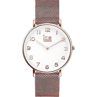 Ice city milanese Japanese Quartz Analog Women's Watch with Stainless Steel Bracelet Gold Plated IC012711