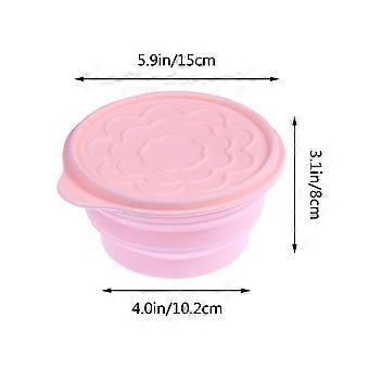 Expandable Bowl Silicone for Outdoor Use 800Ml Portable Folding Food Storage