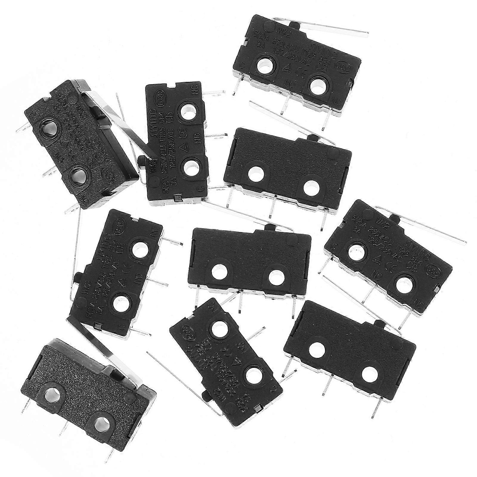 Micro 5A Spdt Switch for Switching 10Pcs Black Color