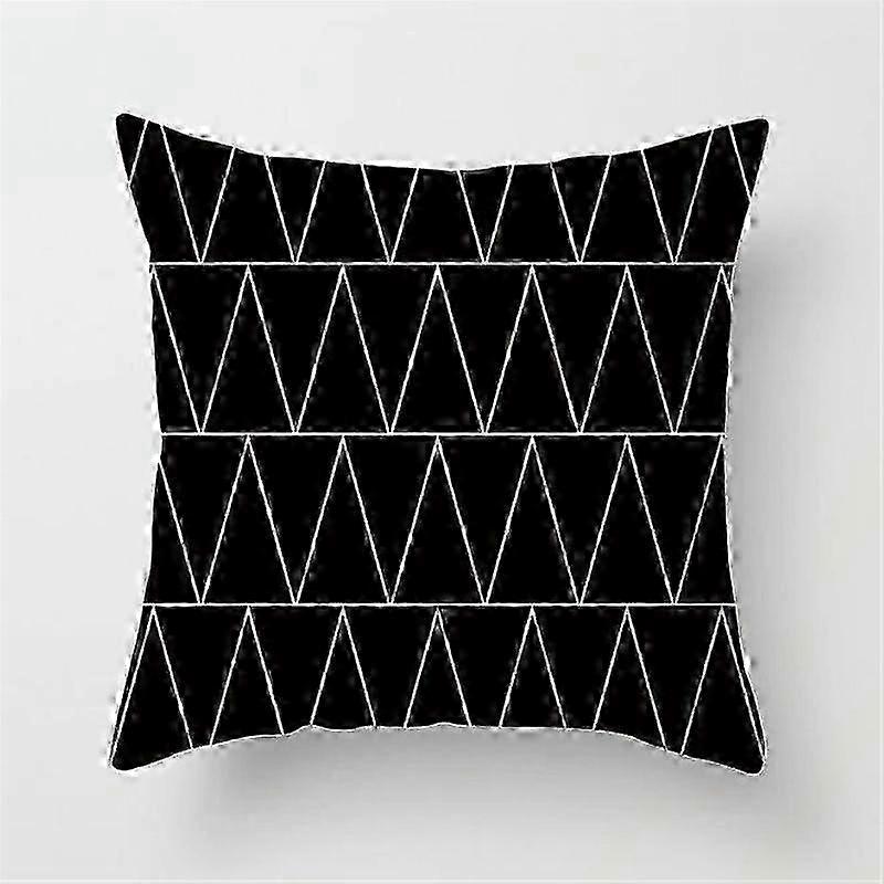 45cm Chevron Black White Cover