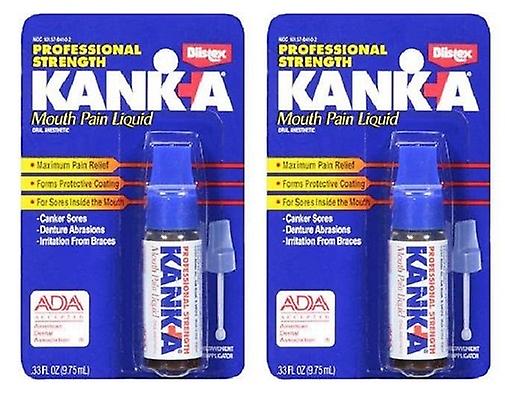 Kanka Professional fuerza boca dolor líquido 2 Pack