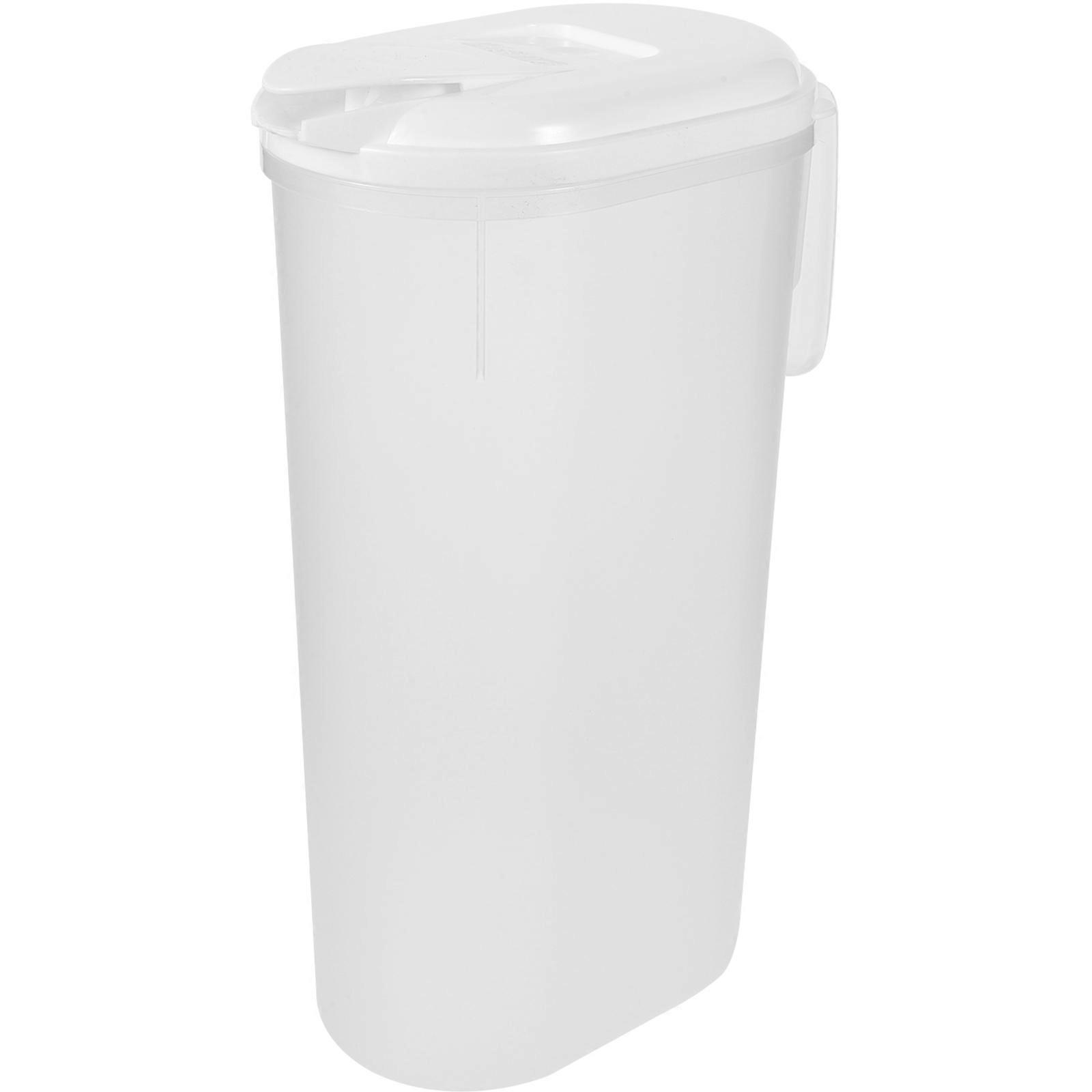 Cold Water Pitcher Plastic Jug for Storage Large Capacity White