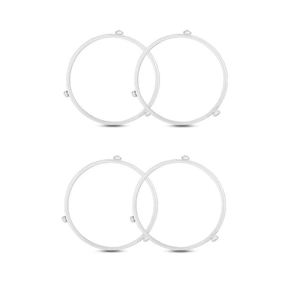 4pcs Turntable Ring, Rotating Ring Roller for Plate Covers