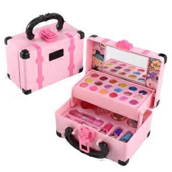 Mädchen-Kosmetikset, Spielzeug für Rollenspiele, Kosmetiktasche, Beauty-Spielzeug, Make-up-Set mit Werkzeugen für Kinder, Spielzeug für Rollenspiele.