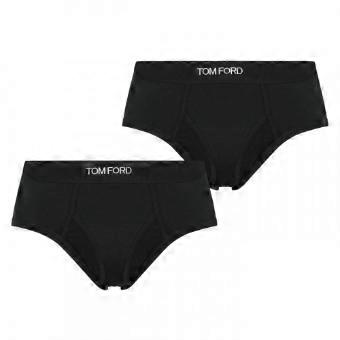 Tom Ford Mens Logo Cotton Briefs (Pack of 2)