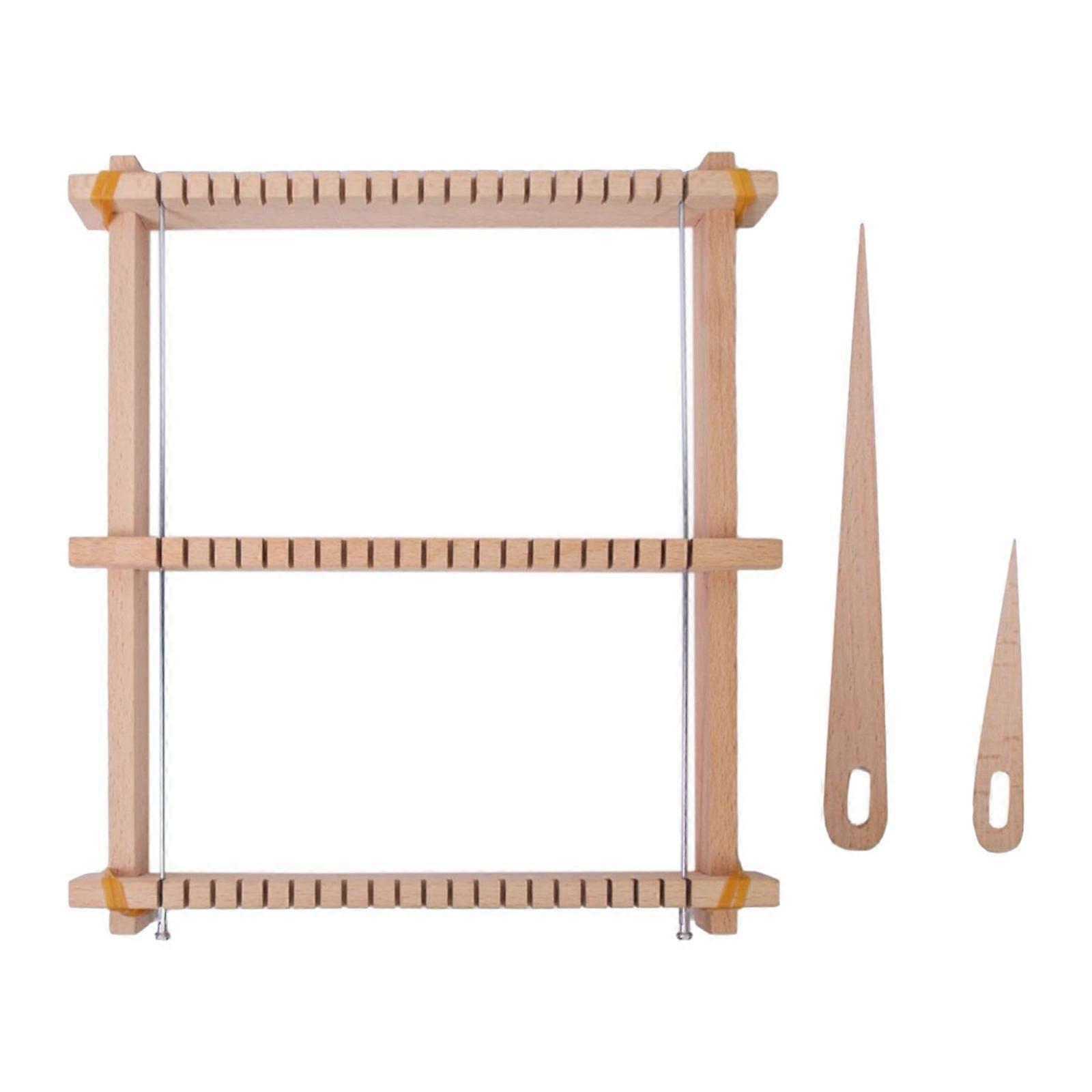 Compact Wooden Weaving Frame 28x24cm