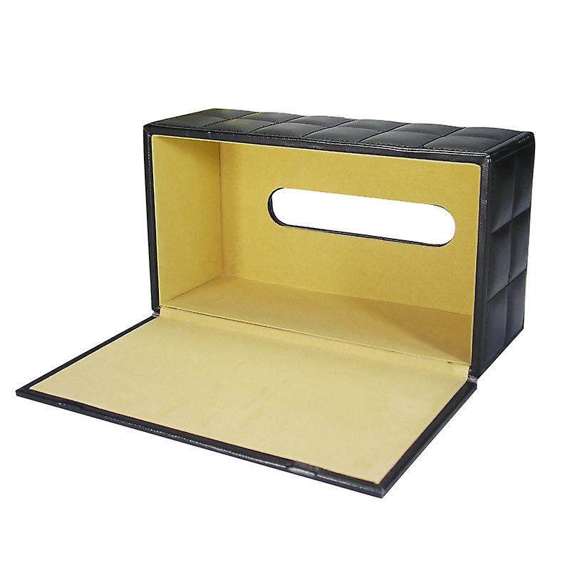 Rectangular Tissue Box Made Of Durable Pu Leather
