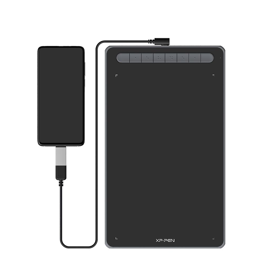 Xp-pen Deco L 10x6" Graphics Tablet Drawing Pad With 8 Shortcut Keys Android Chrome Support Black