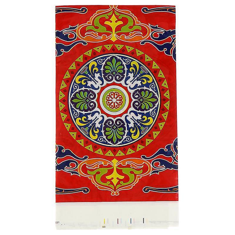 180X108cm Red Tablecloths 1pc Eid Festival Tablecloth Creative Layout Tablecloth Table Decoration