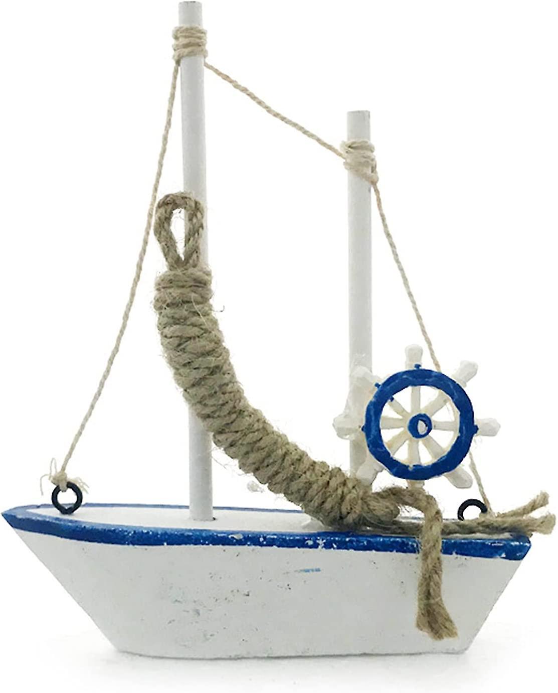 نموذج قارب شراعي ، زخرفة المراكب الشراعية الخشبية ، زخرفة نموذج المراكب الشراعية الصغيرة الأنيقة الرائعة للمنزل 2