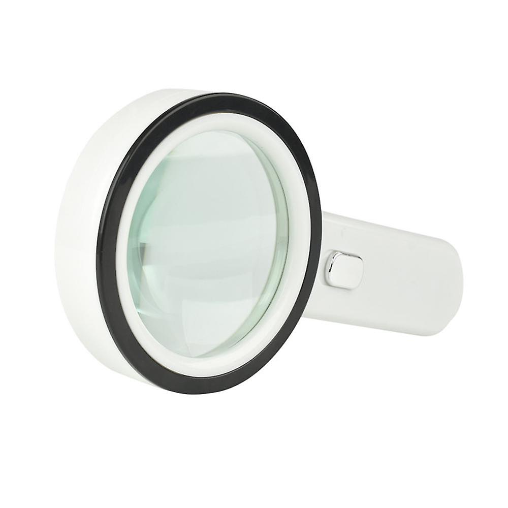 30X Handheld Magnifier with 13X Lights Lamp High Power for Map Reading Jewelry