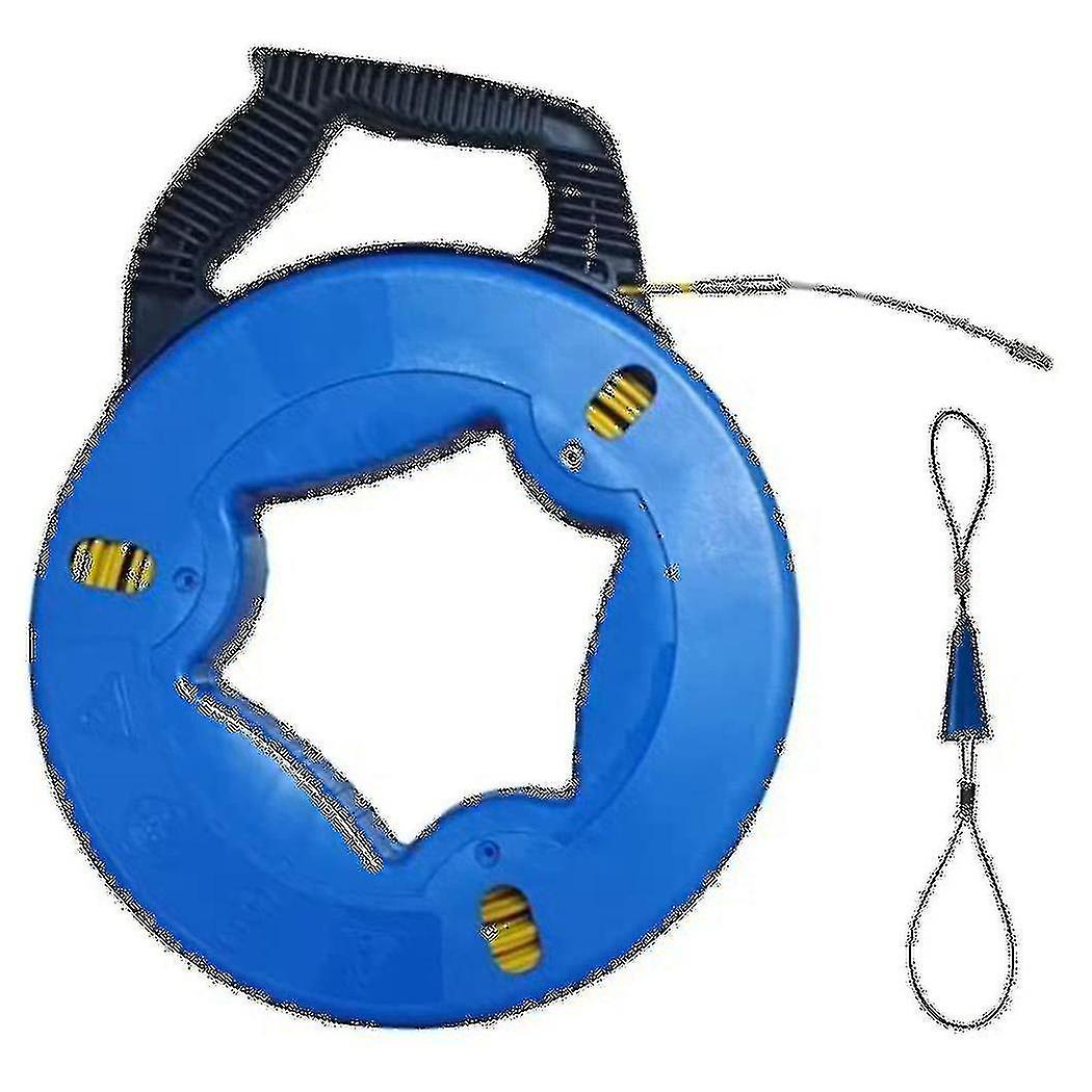 Fish Tape Steel Wire Puller 4mm With A Wire Storage Casewire-through Tool Twist-shaped Wire For Wir